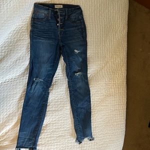 Size 25 High Rise Madewell Jeans